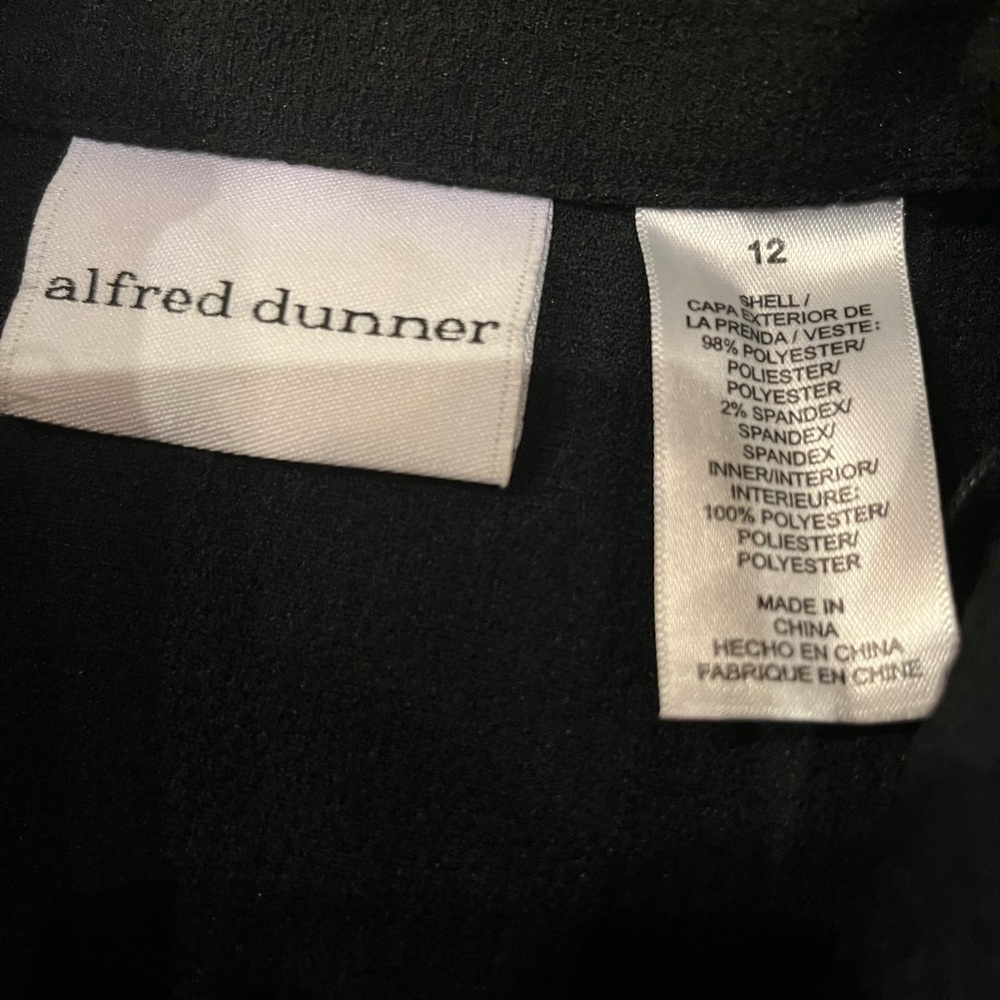 Alfred Dunner Black and White Blouse - Picture 2 of 6